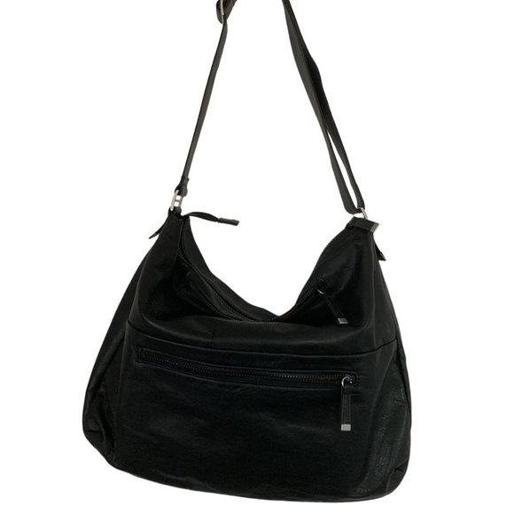 Soft Black Leather Carry-all - NWOT - Picture 1 of 4
